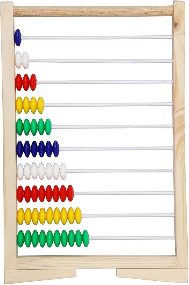 Buy Kids Bead Abacus for Math Wooden Counting Toys for Toddlers| Montessori Math Manipulatives Beads| Educational Toys for Preschool Boys Girls 2 Years Old| Sams world š samstoy.inĀ Sams toy world shop in Ahmedabad GujaratĀ