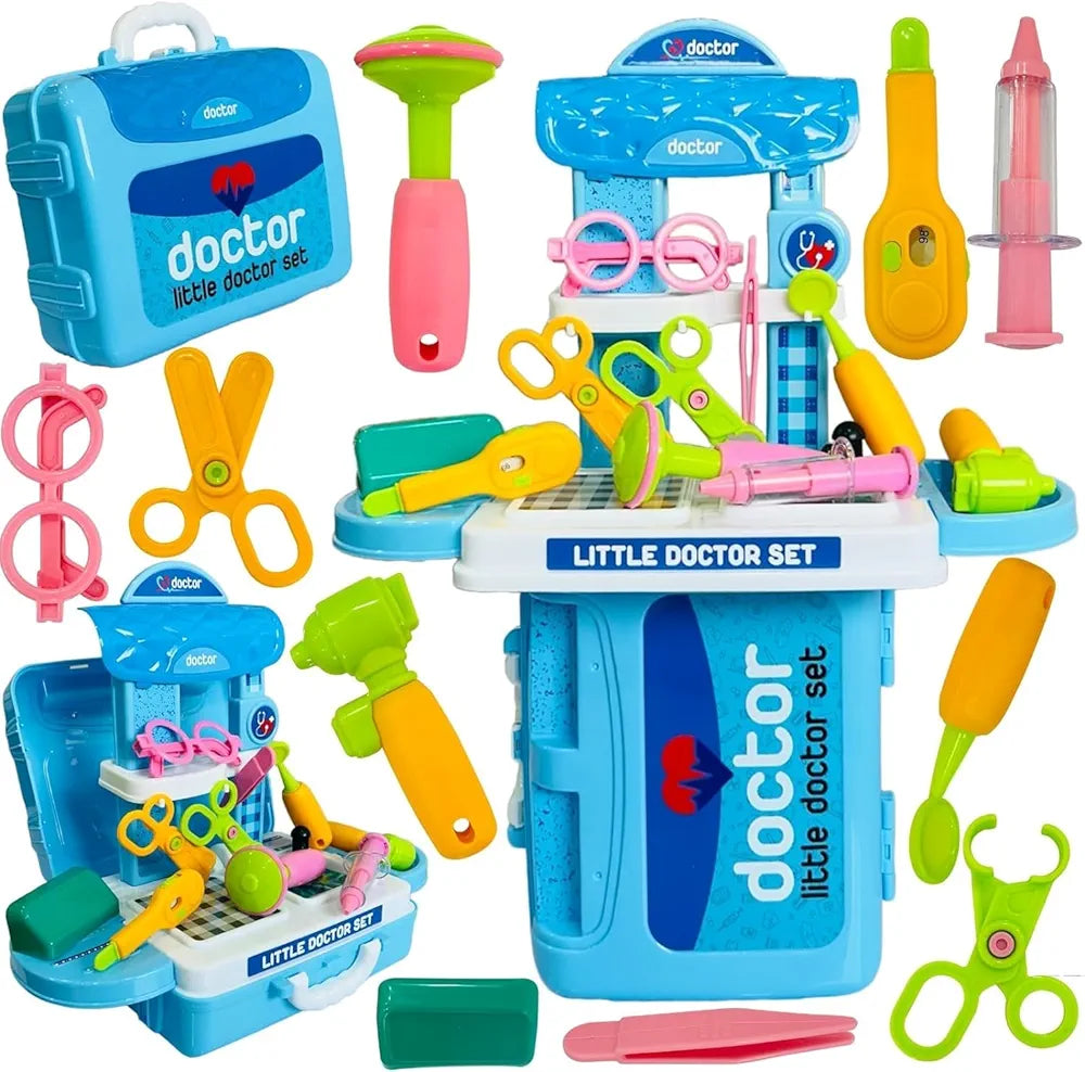 My Baby Love Doctor Play Set for Kids | 3 in 1 Doctor Play Kit Set for Boys & Girls | Medical Doctor Accessories Clinic Set | Pretend Play Doctor Set for Kids|Sams world