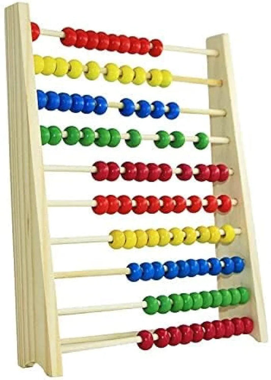 Buy Kids Bead Abacus for Math Wooden Counting Toys for Toddlers|  Montessori Math Manipulatives Beads| Educational Toys for Preschool Boys Girls 2 Years Old| Sams world 🌍 samstoy.in Sams toy world shop in Ahmedabad Gujarat