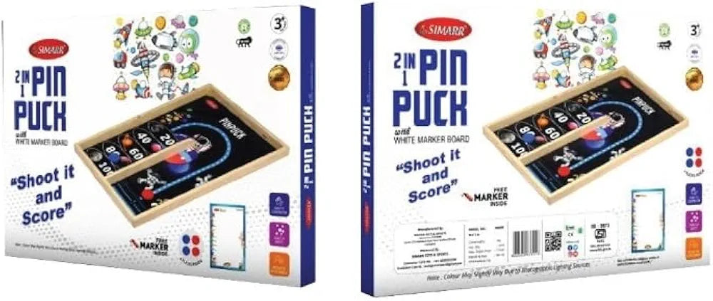 Buy Pin Puck Game for Kids and Adults - Fast Sling Puck Board Game - Family Fun| Skill Development| Portable| and Durable - Ideal for Home| Parties| and Gift | Sams world 🌍 samstoy.in Sams toy world shop in Ahmedabad Gujarat