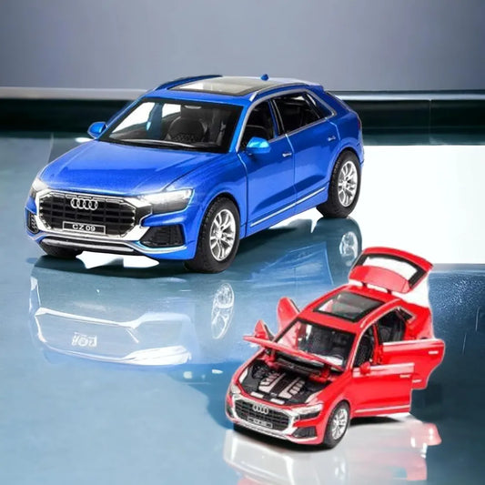 Buy Metal Pull Back Audi Q8 Die-cast Car | Scale Model with Sound Light | Car with Front 2 Doors & Dicky Open | sams toy world Sam's Toy World Sams toy world shop in Ahmedabad Gujarat