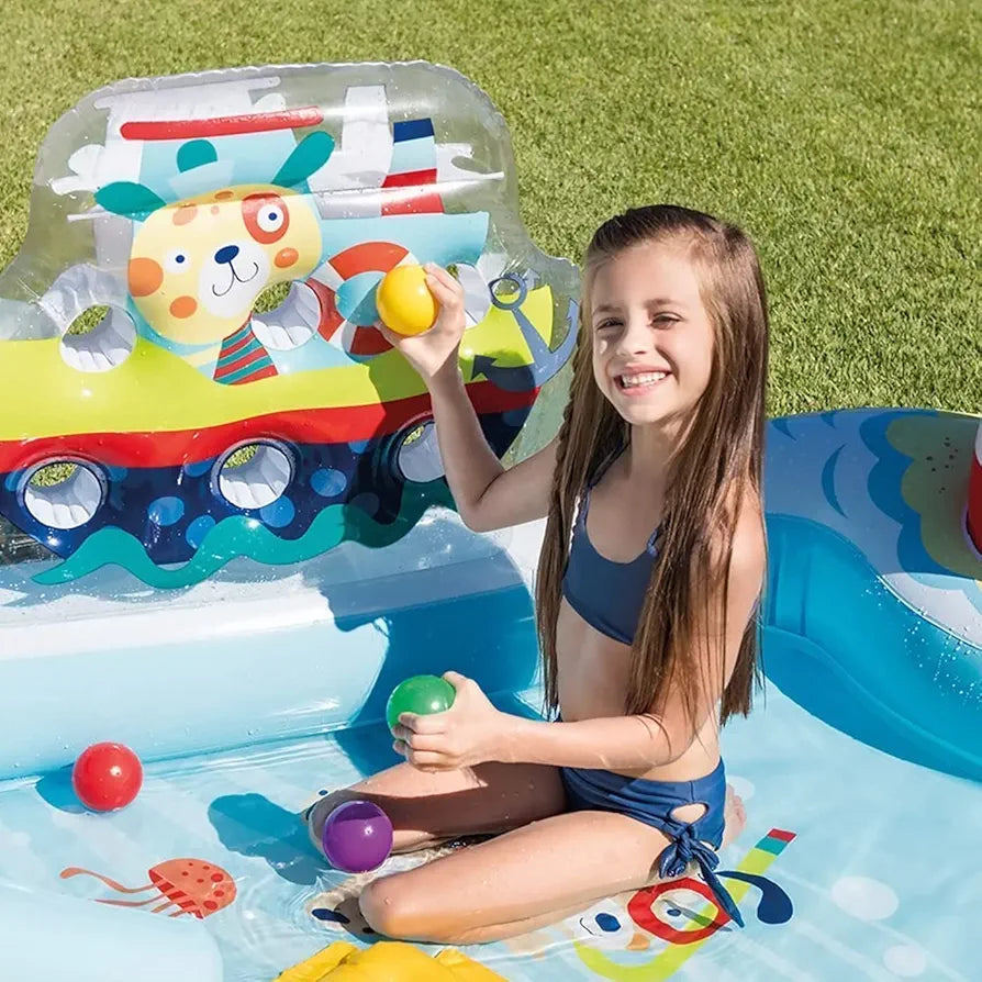 Buy Water Play Center Swimming Pool with Slides Mini Water Park | Kids and Toddlers Play | Sams Toy world ahmedabad gujarat Intex Sams toy world shop in Ahmedabad Gujarat