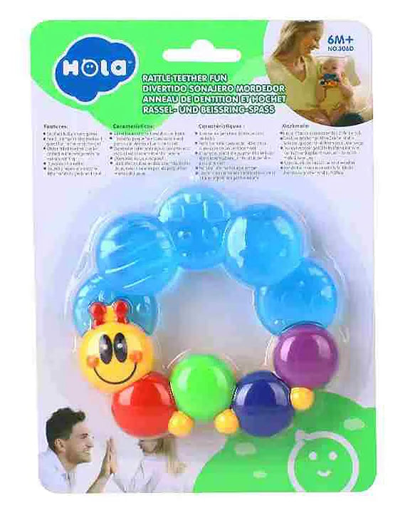 Buy BPA Free Silicone Multicolor Rattle Baby Teether Toy | Soother teether Pacifier Baby| Teether Age 6+ Months| Sams Toy world ahmedabad gujarat samstoy.in Sams toy world shop in Ahmedabad Gujarat