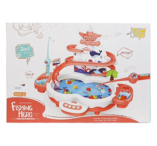 Buy Fishing Hero Multifunctional Fishing Toys, 3in1 Fishing & Slide, 3Y+, Green samstoy.in Sams toy world shop in Ahmedabad Gujarat