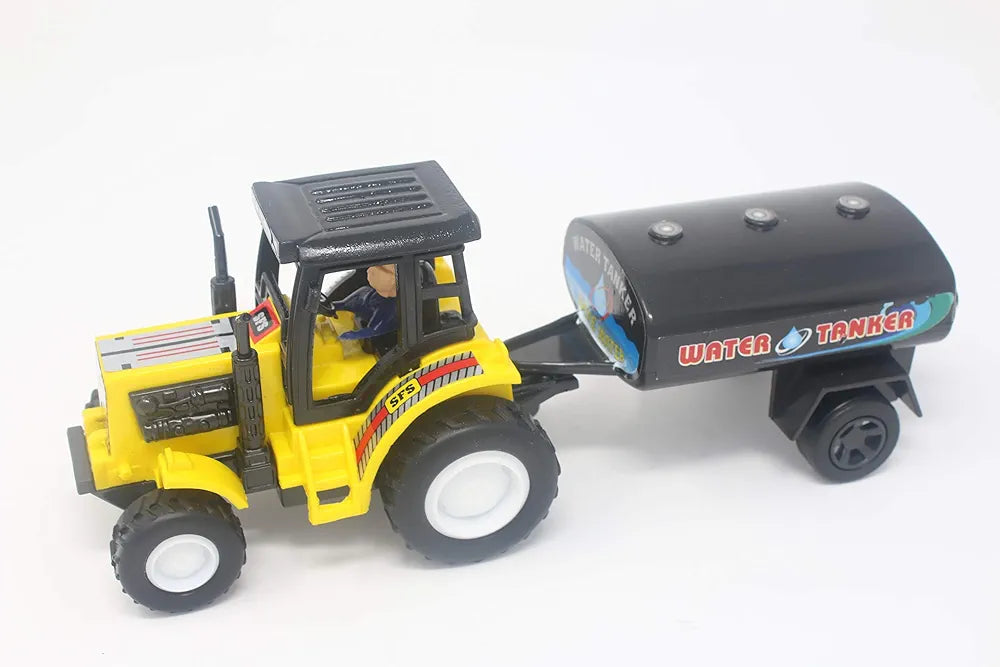 Buy Kid Tractor Water Tanker| Yellow| 22.5 x 8.5 x 9 Centimeters|for kids entertainment| you give in birthday gift| play with friends| Sams Toy world ahmedabad gujarat samstoy.in Sams toy world shop in Ahmedabad Gujarat