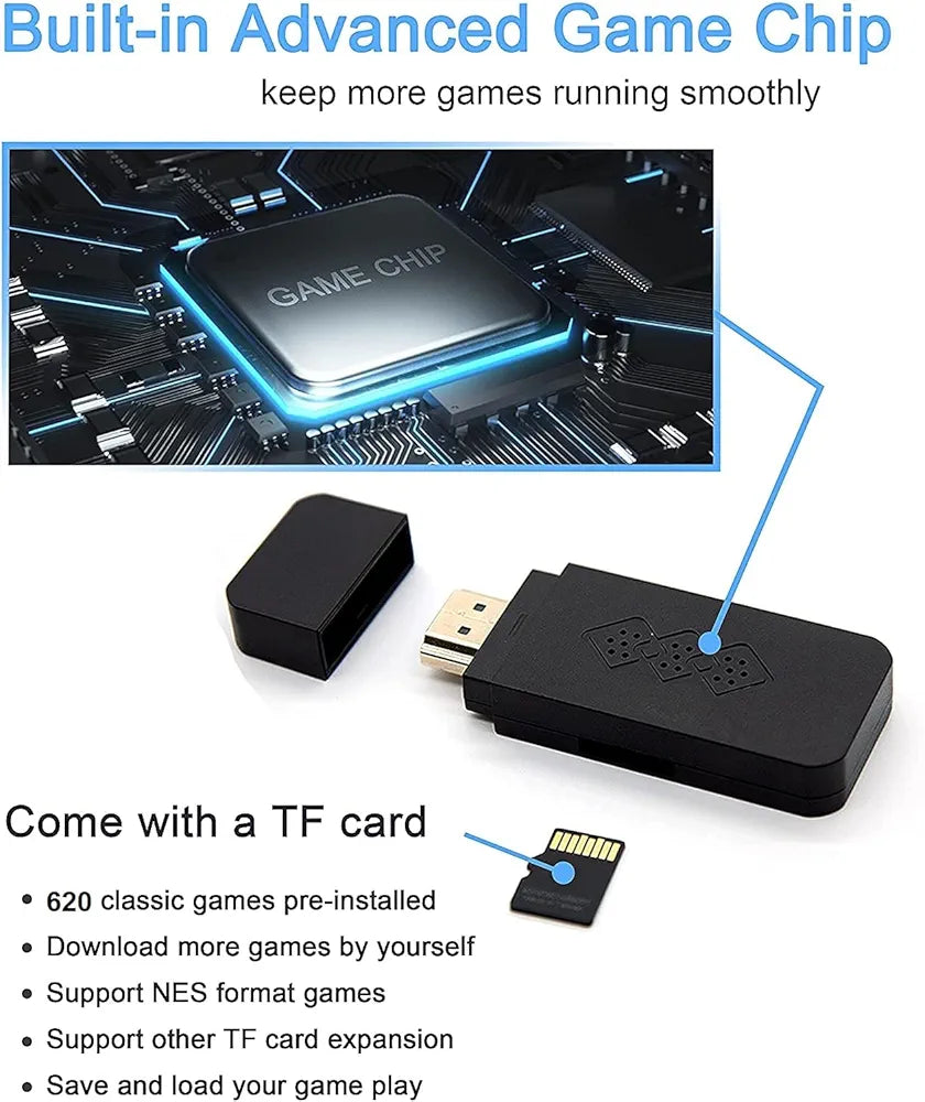 Buy TV Video Game Plug & Play| Wireless Video Game for Kids Classic 620 Inbuilt Games Box| with 2 Wireless Controller Family TV Video Game Classic Retro| Video Games HDMI & Support 2 Player|Sams world ahmedabad samstoy.in Sams toy world shop in Ahmedabad Gujarat
