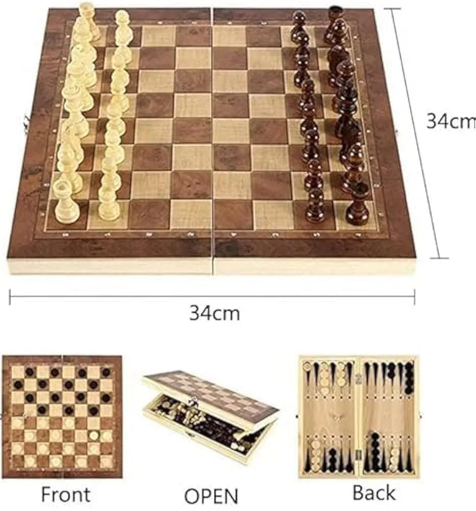 Buy Checkers and Backgammon 3 in 1 Woodn Folden Board Game| Ideal for Above 6 Years of Age | Sams Toy world ahmedabad gujarat samstoy.in Sams toy world shop in Ahmedabad Gujarat