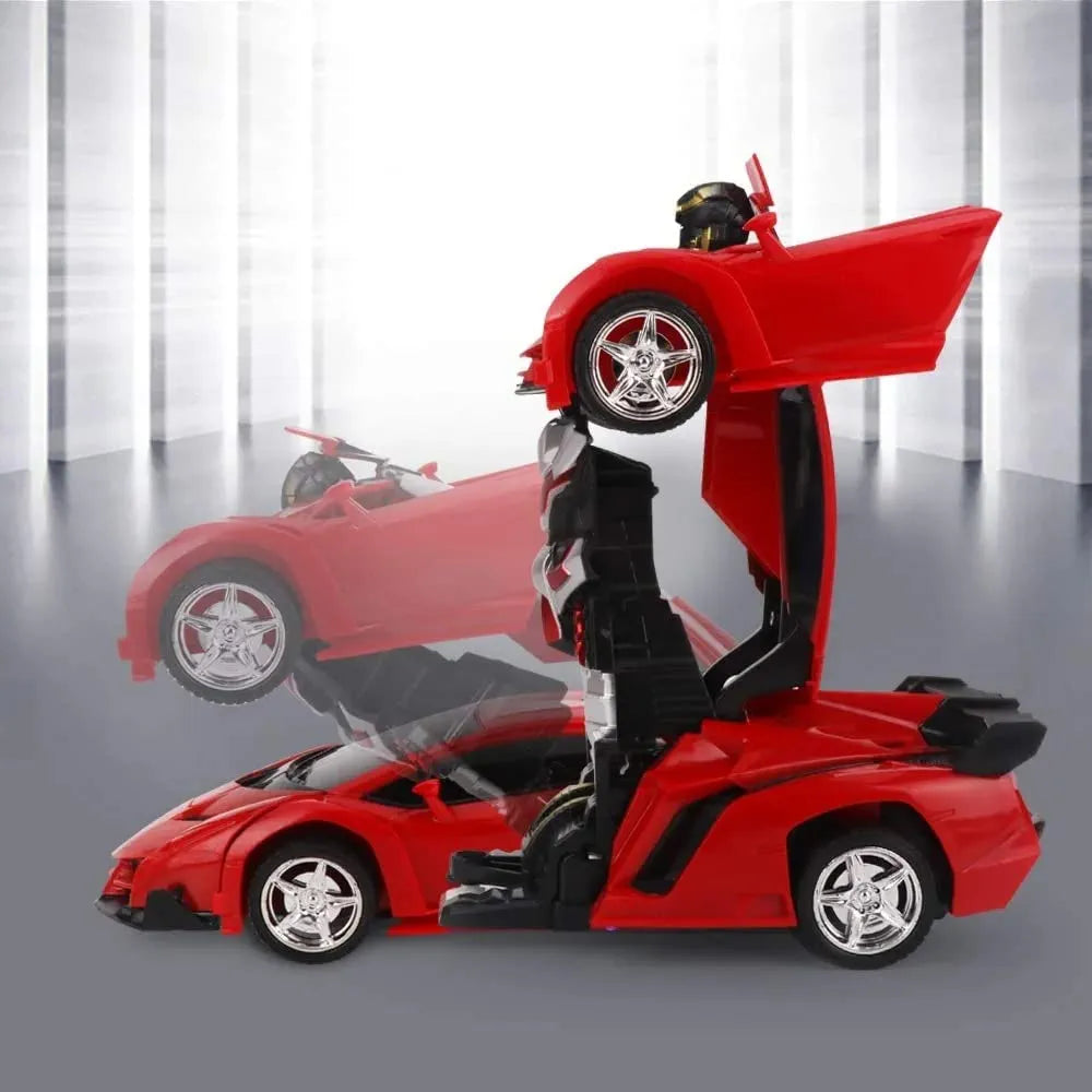 Buy Remote Control Transform Car Robot Boys Toys| with Lights RC Car 2.4Ghz 1:18 Rechargeable| 360Rotating Race Car Toys Gifts for Kids Girls Party| samstoy.in Sams toy world shop in Ahmedabad Gujarat