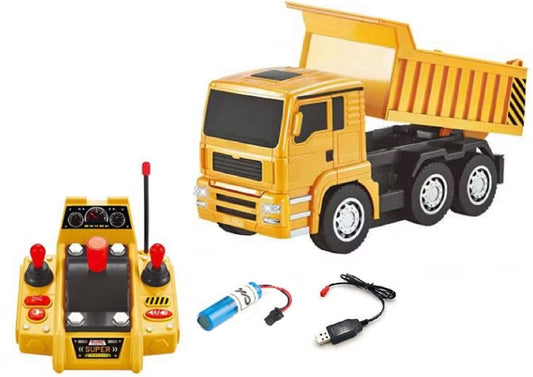 Buy RC Dump Truck Remote Control Construction Vehicle Toy with Sound and Light | sams toy world samstoy.in Sams toy world shop in Ahmedabad Gujarat