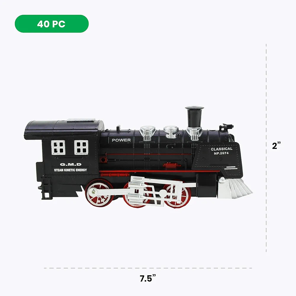 Buy Classic American Kids Train Set | 40 Pc Electric Train Toy and Track Set for Ages 3+| Sams Toy world ahmedabad gujarat samstoy.in Sams toy world shop in Ahmedabad Gujarat