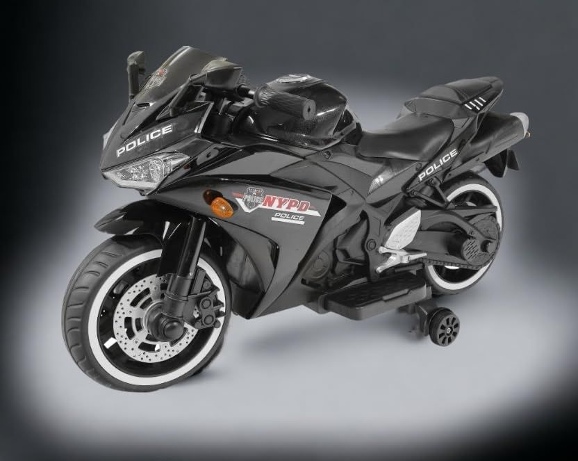 Buy Police Black Battery Operated Ride On Recharge Bike For Kids Children Toy Electric Kids Motorcycle | sams toy world FUN N FUNKY Sams toy world shop in Ahmedabad Gujarat