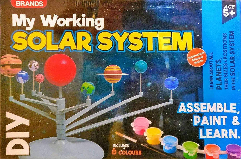 Buy Solar System DIY Kit |Educational Science Toy for Kids| Assemble| Paint| and Learn Activity Set for Smart| Curious Children| Sams world samstoy.in Sams toy world shop in Ahmedabad Gujarat