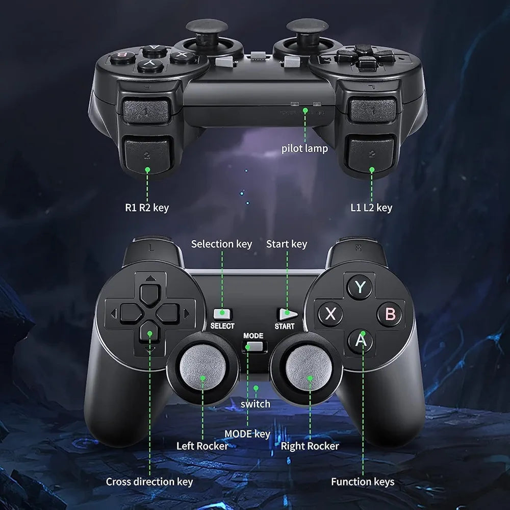 Buy Wireless Video Games For TV Gaming Retro Gaming Console With | Game Stick 1080P Plug & Play TV Video Game Set For 2 Player| With Simulator For Kids & Old School Station Video Game| Black| Sams Toy world ahmedabad gujarat samstoy.in Sams toy world shop in Ahmedabad Gujarat