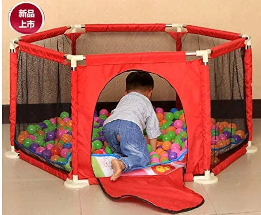 Buy Children's Infant Ball Pool| Detachable Strong Durable Hexagonal Kids Play Area| Playard Ocean Ball Pool for Babies Toddler|Newborn|Infant Safe Crawling| Balls are not Included |Sams world š samstoy.inĀ Sams toy world shop in Ahmedabad GujaratĀ