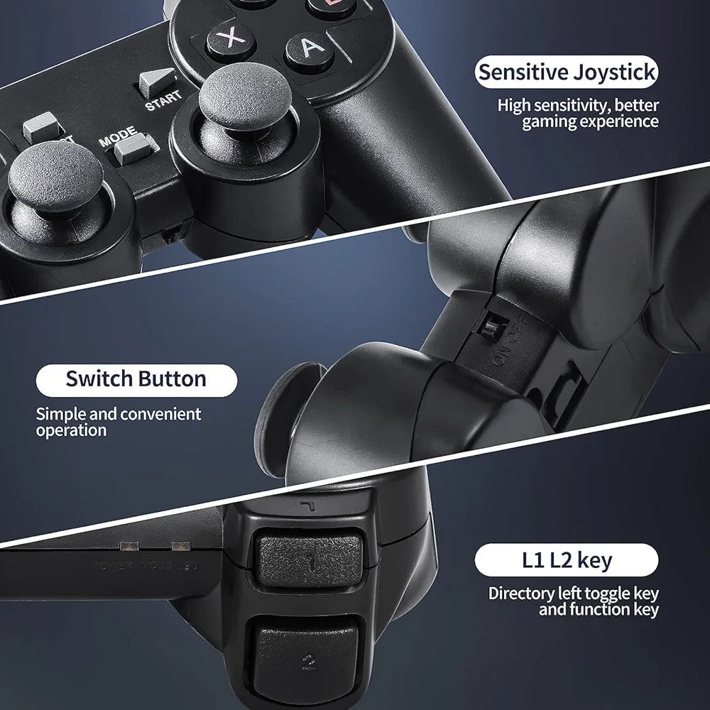 Buy Wireless Video Games For TV Gaming Retro Gaming Console With | Game Stick 1080P Plug & Play TV Video Game Set For 2 Player| With Simulator For Kids & Old School Station Video Game| Black| Sams Toy world ahmedabad gujarat samstoy.in Sams toy world shop in Ahmedabad Gujarat