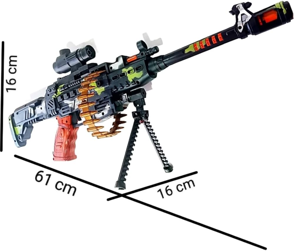 Buy The machine toy gun is made with care and special attention to detail. The shooting sound is clear and realistic and the lights bright and fun. The toy gun will give your child many hours of fun | sams toy world Sam's Toy World Sams toy world shop in Ahmedabad Gujarat