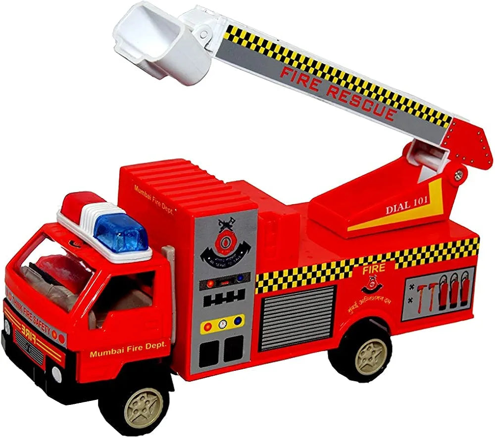 Buy Phactory Plastic Pull Back FIRE Brigade Movable FIRE Ladder Rescue Toy Truck for Kids| Pack of 1| Red samstoy.in Sams toy world shop in Ahmedabad Gujarat