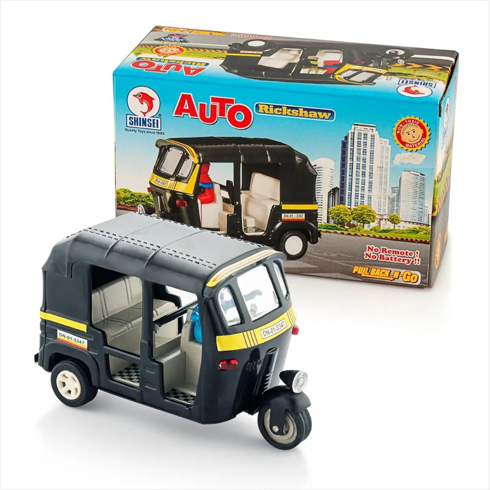 Buy Pull Back Auto Rickshaw Cng Toys| For Kids Action Race Play Maintenance Free Taxi| Black| Sams Toy world ahmedabad gujarat samstoy.in Sams toy world shop in Ahmedabad Gujarat