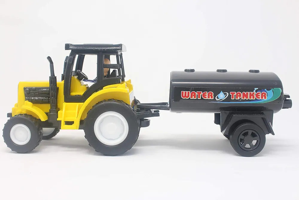 Buy Kid Tractor Water Tanker| Yellow| 22.5 x 8.5 x 9 Centimeters|for kids entertainment| you give in birthday gift| play with friends| Sams Toy world ahmedabad gujarat samstoy.in Sams toy world shop in Ahmedabad Gujarat