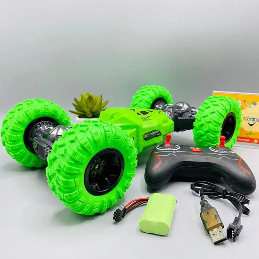 Buy Double Sided Stunt Racing Moka, Drive Off Road Rock Crawler Remote Control RC Car with 2.4 GHz, Monster Stunt car Toy for Kids, Boys samstoy.in Sams toy world shop in Ahmedabad Gujarat