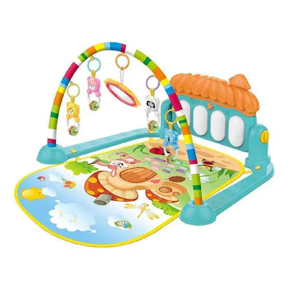 Buy 2 in 1 Baby Gym Mat Piano Gym Mat Rack Infant Music Fitness| Rack Rattle Toy Play Crawling Mat Early Educational Toy for 0-18 Months Babies|Sams Toy world ahmedabad gujarat samstoy.in Sams toy world shop in Ahmedabad Gujarat