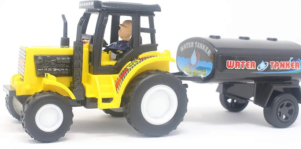 Buy Kid Tractor Water Tanker| Yellow| 22.5 x 8.5 x 9 Centimeters|for kids entertainment| you give in birthday gift| play with friends| Sams Toy world ahmedabad gujarat samstoy.in Sams toy world shop in Ahmedabad Gujarat