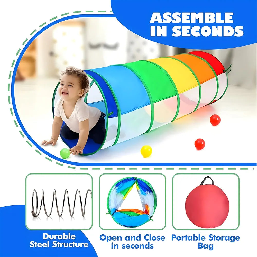 Buy Kids Play Tunnel for Toddlers| Baby Tunnel Pop Up Tunnels for Kids | Crawl Through Collapsible Toddler Tunnel Tent Breathable Mesh Tube Pet Crawl Indoor Outdoor Toy| samstoy.in Sams toy world shop in Ahmedabad Gujarat