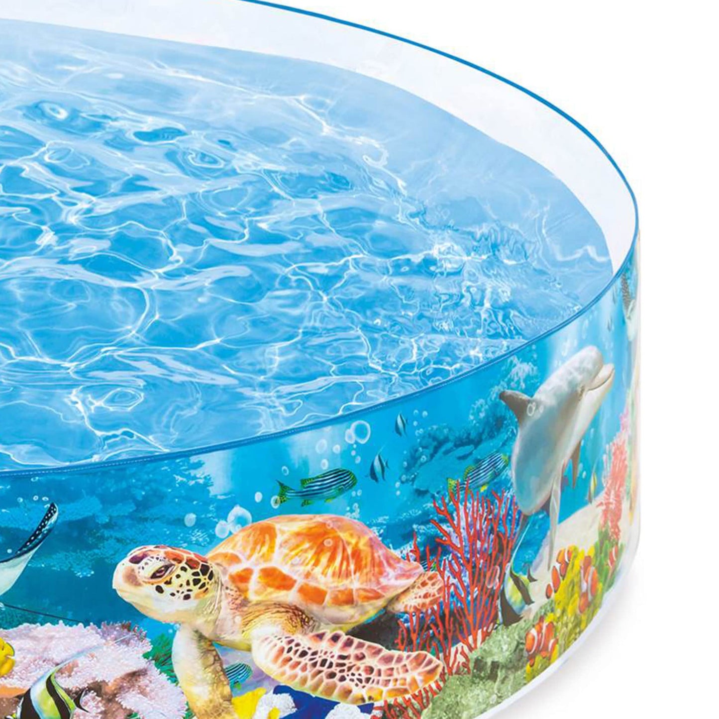 Buy Intex Deep Sea Blue 8 Feet x 18 Inch SnapSet Instant Round Plastic Above Ground Swimming Kiddie Pool | Sam's Toys world Ahmedabad Intex Sams toy world shop in Ahmedabad Gujarat