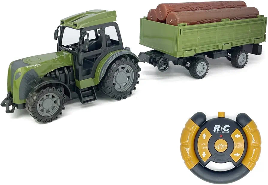 Buy Remote Control Tractor RC Farm Tractor |Toy with Trailer Hay Bale Transport Truck Detachable |Tipping Trailer Farm Toys Vehicle Playset Toy Trucks for Boys| Birthday Gifts for 3 = 8 Years Old Kids|Sams world samstoy.in Sams toy world shop in Ahmedabad Gujarat