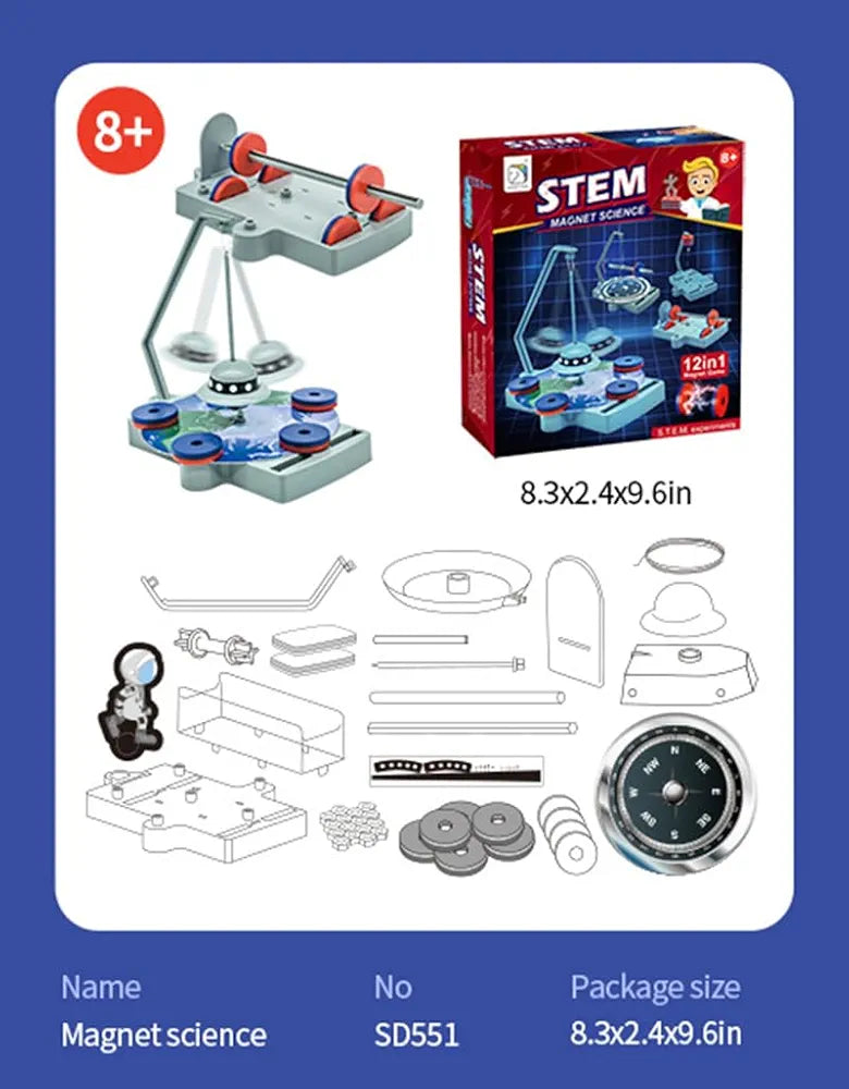 Buy Magnetic Science Kit | Educational DIY for Kids 6+ Years| STEM Project Gifts for Boys and Girls| Sams Toy world ahmedabad gujarat samstoy.in Sams toy world shop in Ahmedabad Gujarat