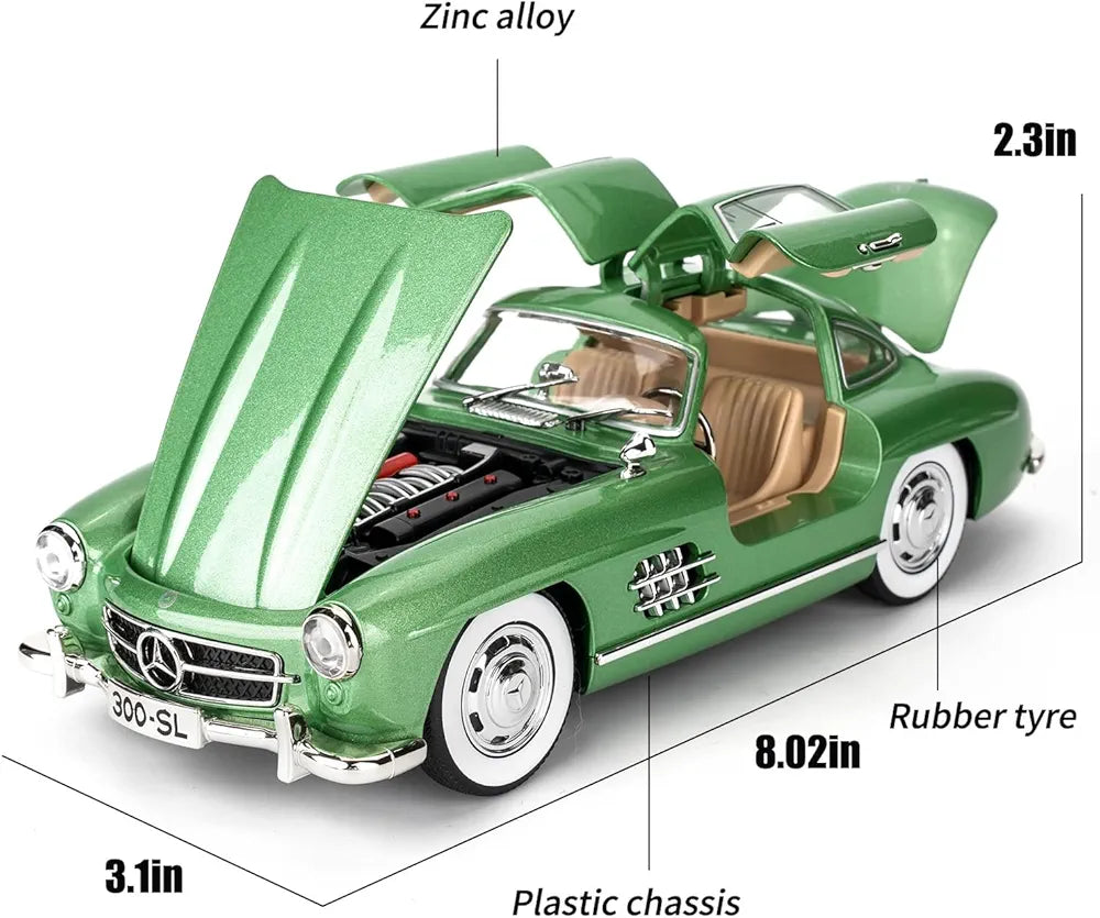Buy MER-CEDES Ben-Z 300SL Die-Cast Metal Car with Sport car Openable Doors Light and Sound | Pull Back Function | Sams world samstoy.in Sams toy world shop in Ahmedabad Gujarat