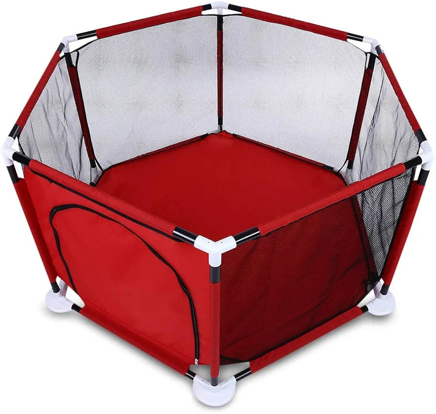 Buy Children's Infant Ball Pool| Detachable Strong Durable Hexagonal Kids Play Area| Playard Ocean Ball Pool for Babies Toddler|Newborn|Infant Safe Crawling| Balls are not Included |Sams world š samstoy.inĀ Sams toy world shop in Ahmedabad GujaratĀ