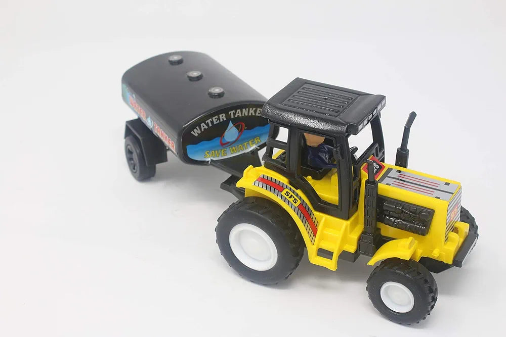 Buy Kid Tractor Water Tanker| Yellow| 22.5 x 8.5 x 9 Centimeters|for kids entertainment| you give in birthday gift| play with friends| Sams Toy world ahmedabad gujarat samstoy.in Sams toy world shop in Ahmedabad Gujarat
