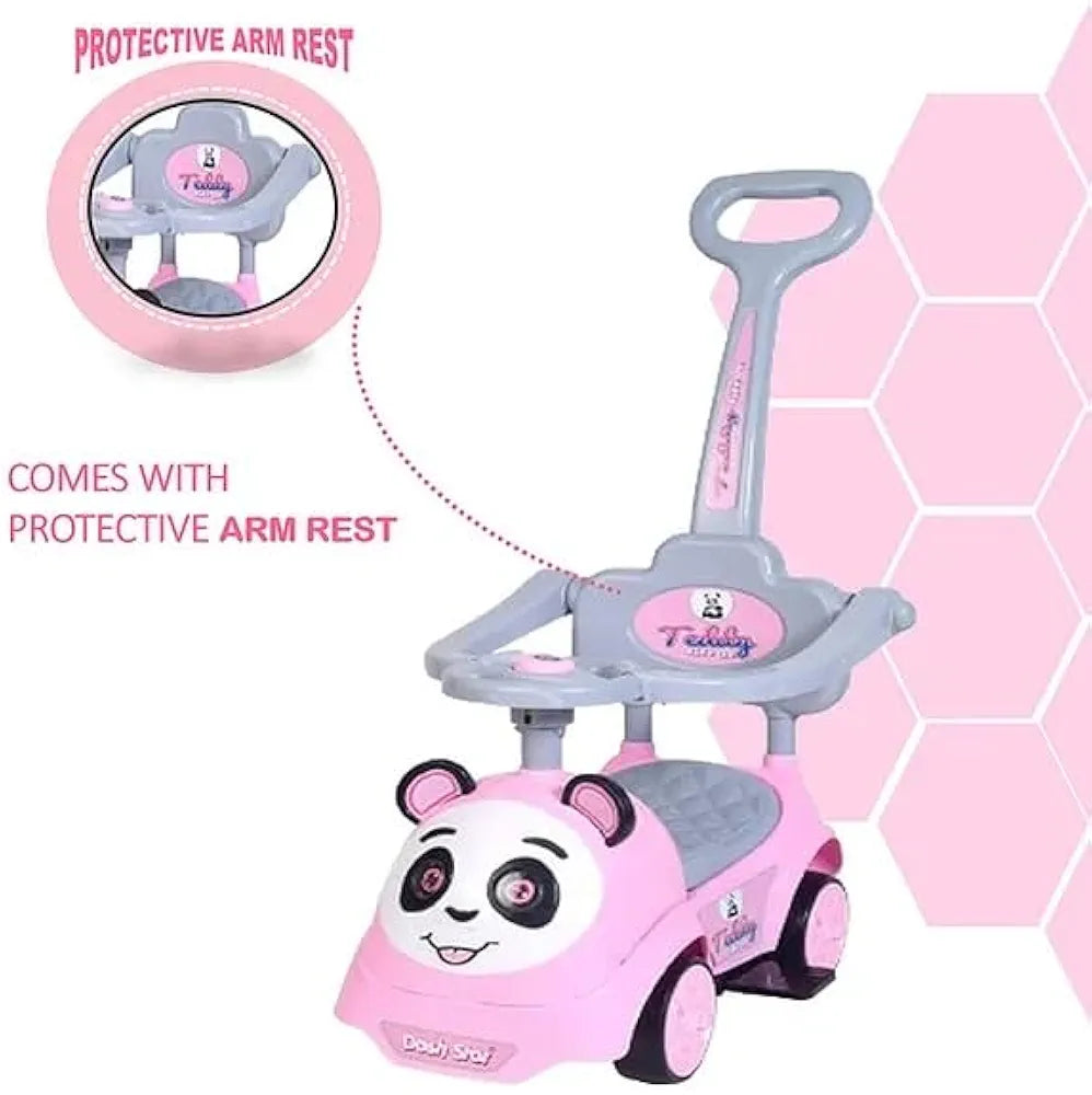 Buy Teddy Plus Ride On Push Musical Baby Car| with Protective Arm Rest and Parent Handle| Storage| Age 1-3 Years multicolour | Sams Toy world ahmedabad gujarat samstoy.in Sams toy world shop in Ahmedabad Gujarat
