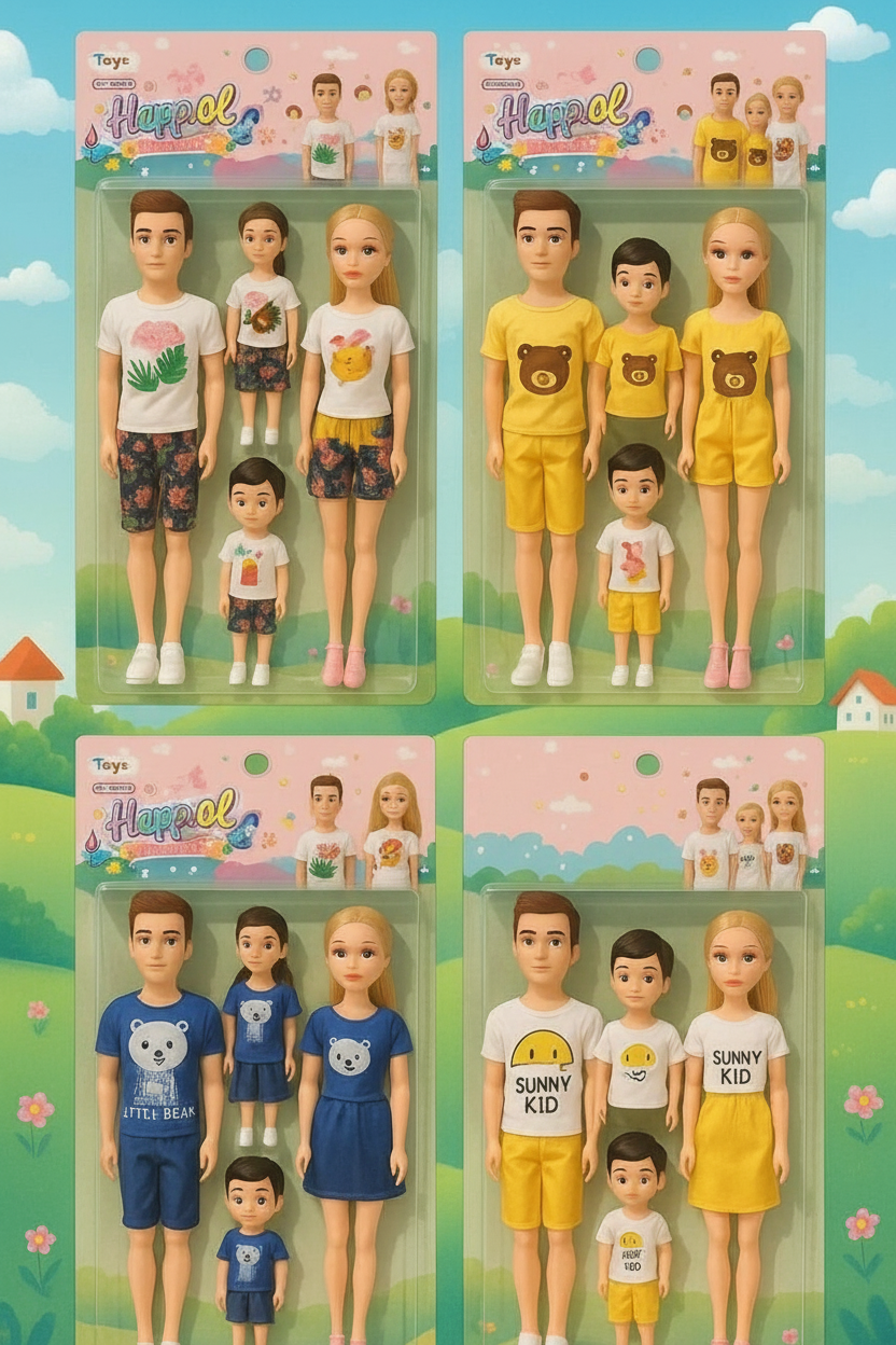 Buy Family Playset Dolls for Kids | Includes Parents and Children | Toy Set | sams toy world Sam's Toy World Sams toy world shop in Ahmedabad Gujarat