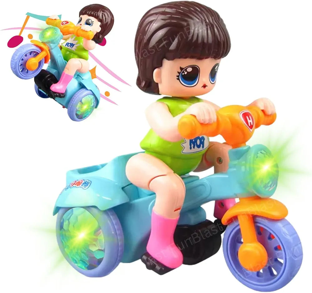 Buy Musical Tricycle Toys - Stunt Bicycle Toys, Bump & Go Vehicle Toy with Sound & Flashing Light, Tricycles Toys for Kids 3+ Years (Random Color) samstoy.in Sams toy world shop in Ahmedabad Gujarat