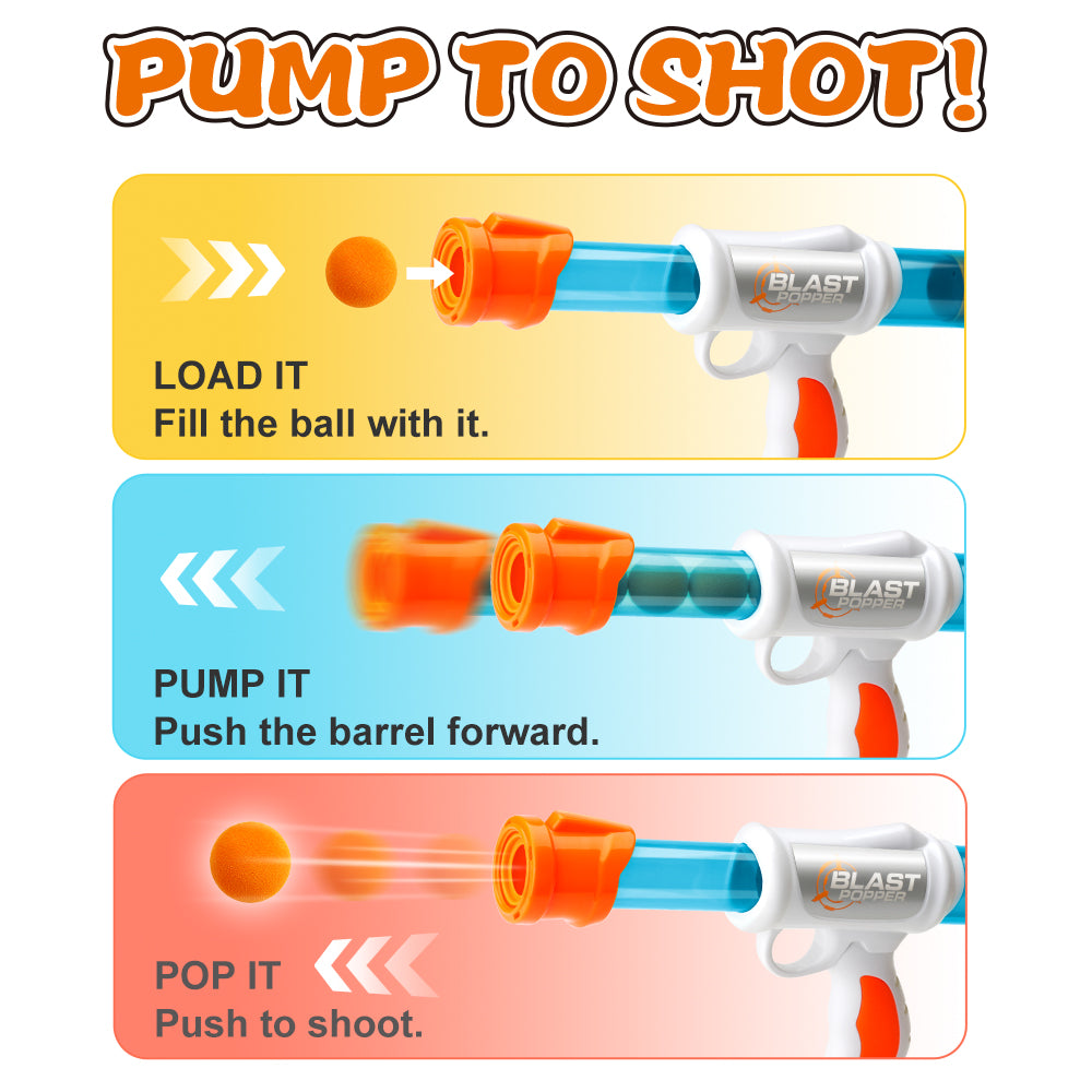 Buy Foam Ball Blaster Toy Gun Soft Bullet Air Gun Pistol Soft Bullet Toy Air Soft Guns for Kids samstoy.in Sams toy world shop in Ahmedabad Gujarat