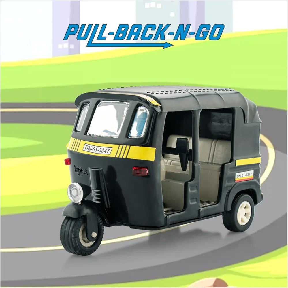 Buy Pull Back Auto Rickshaw Cng Toys| For Kids Action Race Play Maintenance Free Taxi| Black| Sams Toy world ahmedabad gujarat samstoy.in Sams toy world shop in Ahmedabad Gujarat