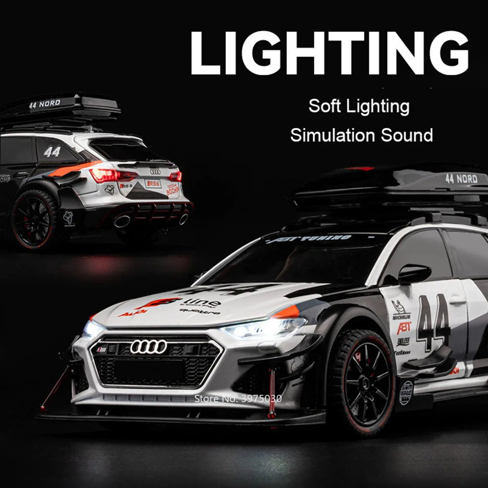 Buy 1:24 Scale Audi RS6 Racing Model Car - LED Lights, Music & Pull-Back Action Sams Toy World samstoy.inย Sams toy world shop in Ahmedabad Gujaratย