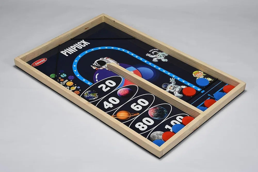 Buy Pin Puck Game for Kids and Adults - Fast Sling Puck Board Game - Family Fun| Skill Development| Portable| and Durable - Ideal for Home| Parties| and Gift | Sams world 🌍 samstoy.in Sams toy world shop in Ahmedabad Gujarat