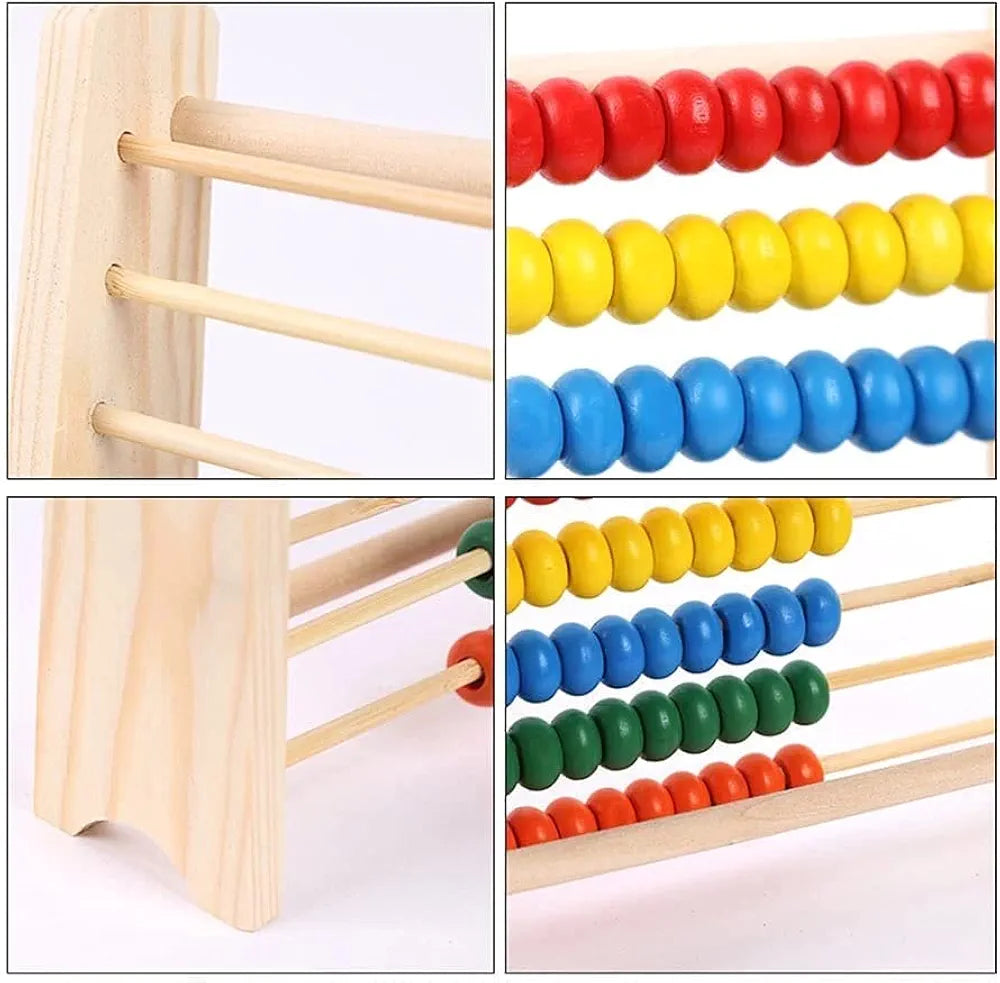 Buy Kids Bead Abacus for Math Wooden Counting Toys for Toddlers| Montessori Math Manipulatives Beads| Educational Toys for Preschool Boys Girls 2 Years Old| Sams world š samstoy.inĀ Sams toy world shop in Ahmedabad GujaratĀ