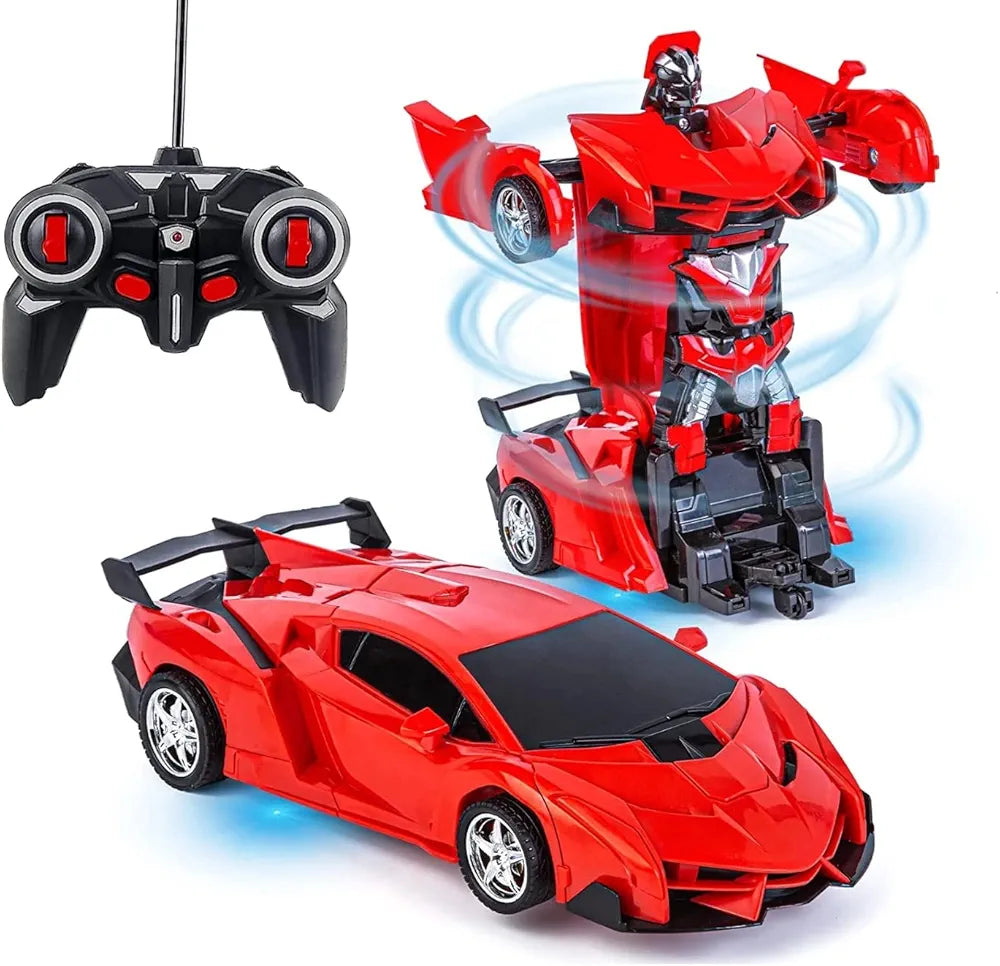 Buy Remote Control Transform Car Robot Boys Toys| with Lights RC Car 2.4Ghz 1:18 Rechargeable| 360Rotating Race Car Toys Gifts for Kids Girls Party| samstoy.in Sams toy world shop in Ahmedabad Gujarat