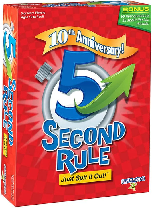 Buy 5 Second Rule Just Spit It Out! 10th Anniversary Edition | play with friends and family| Sams Toy world samstoy.in Sams toy world shop in Ahmedabad Gujarat