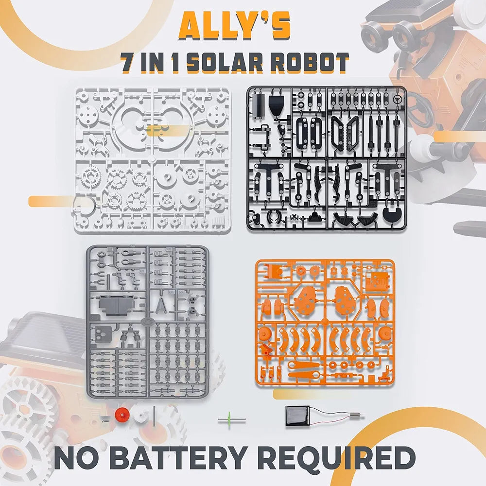 Buy 7-in-1 Solar bot Kit | Build 7 Solar-Powered Robots | Unleash Your Child's Creativity |No Batteries Needed | Explore STEM & Green Energy |Perfect for Ages 8-12| Sams world samstoy.in Sams toy world shop in Ahmedabad Gujarat