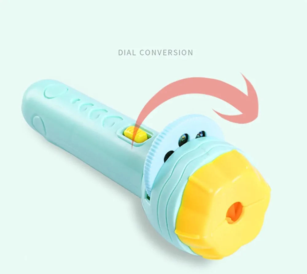 Mini 6 Slides 48 Pattern Projector Flashlight Torch Projection Torch Story | Toys for Toddlers Kids |Randon Slides|Random Colors |Torch 6 Slides| Sams world 🌍