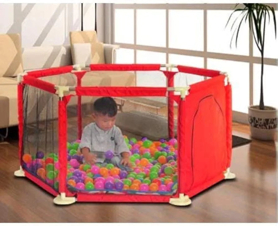 Buy Children's Infant Ball Pool| Detachable Strong Durable Hexagonal Kids Play Area| Playard Ocean Ball Pool for Babies Toddler|Newborn|Infant Safe Crawling| Balls are not Included |Sams world š samstoy.inĀ Sams toy world shop in Ahmedabad GujaratĀ