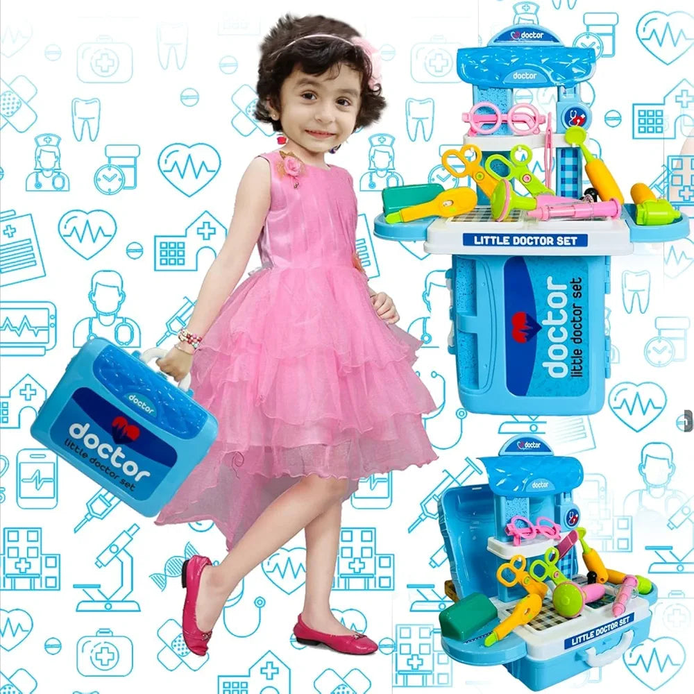 My Baby Love Doctor Play Set for Kids | 3 in 1 Doctor Play Kit Set for Boys & Girls | Medical Doctor Accessories Clinic Set | Pretend Play Doctor Set for Kids|Sams world