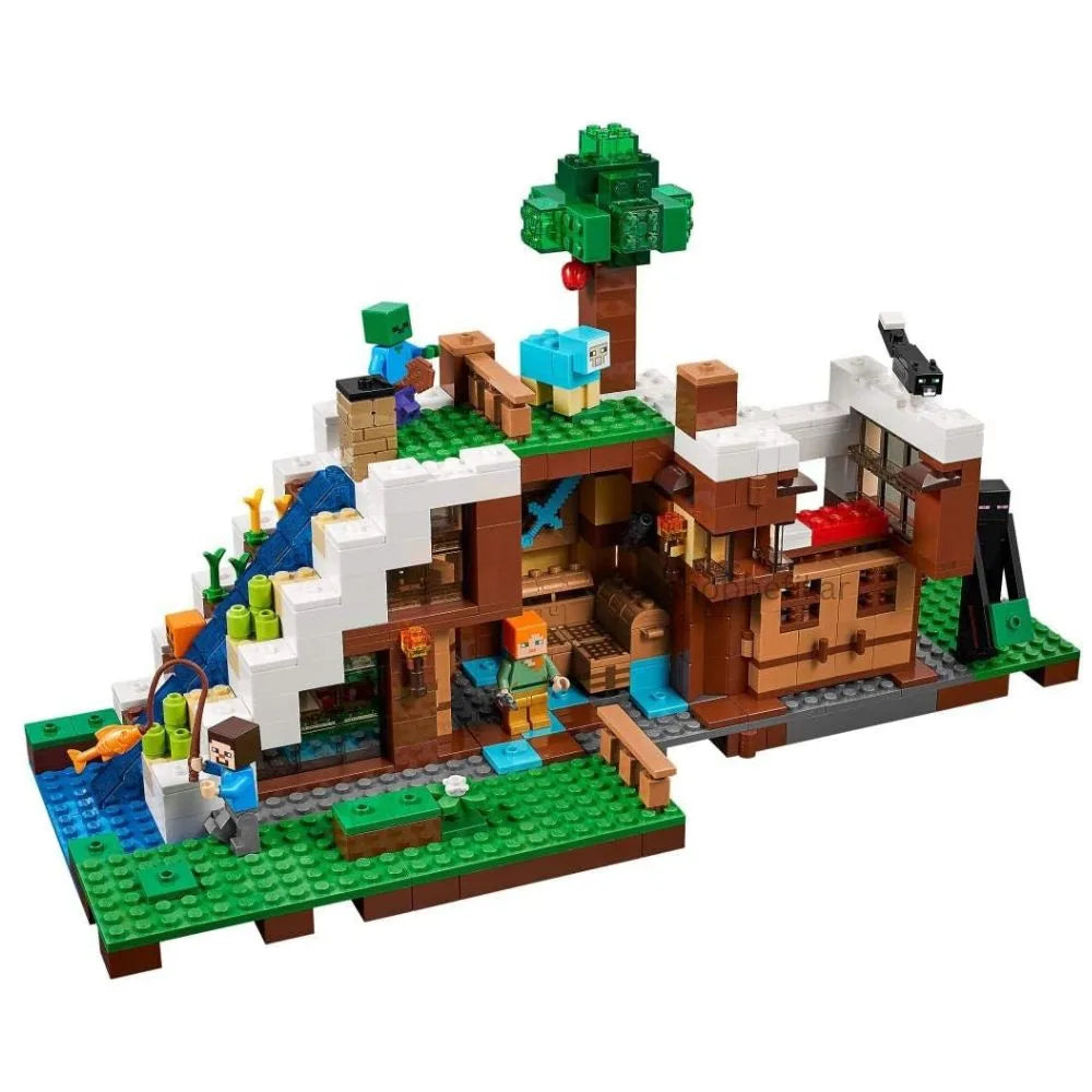 Colorful block set representing a Minecraft scene by Sam's Toy World Ahmedabad, ideal for imaginative play