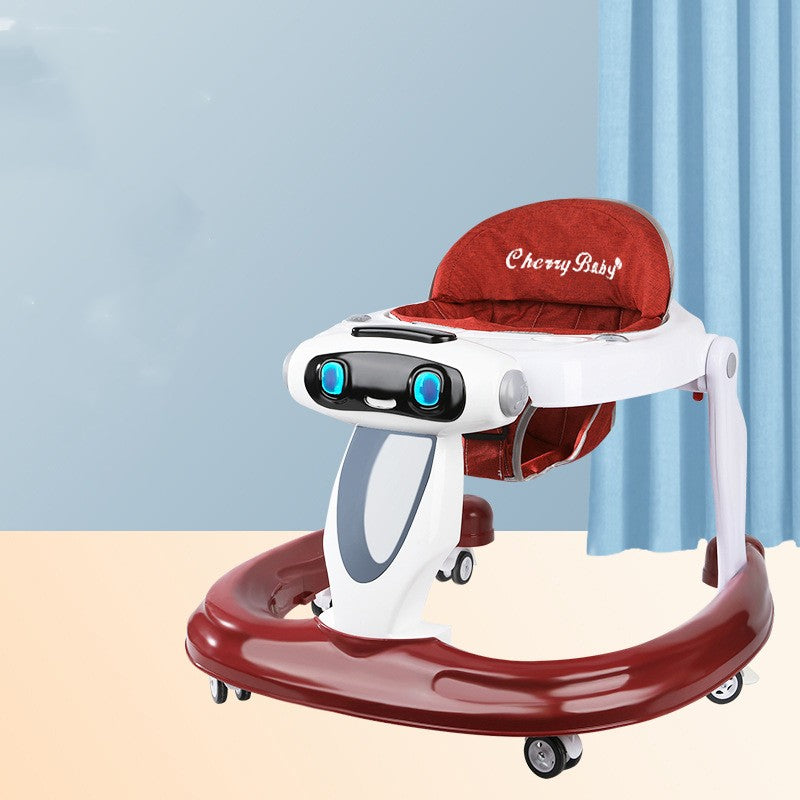 Cherry Baby Walker in Red and White for infants at Sam's Toy World Ahmedabad