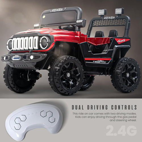 Kids Ride on Car for kids with Rechargeable jeep and remote and self drive from Sams Toy World in Amdavad Gujarat